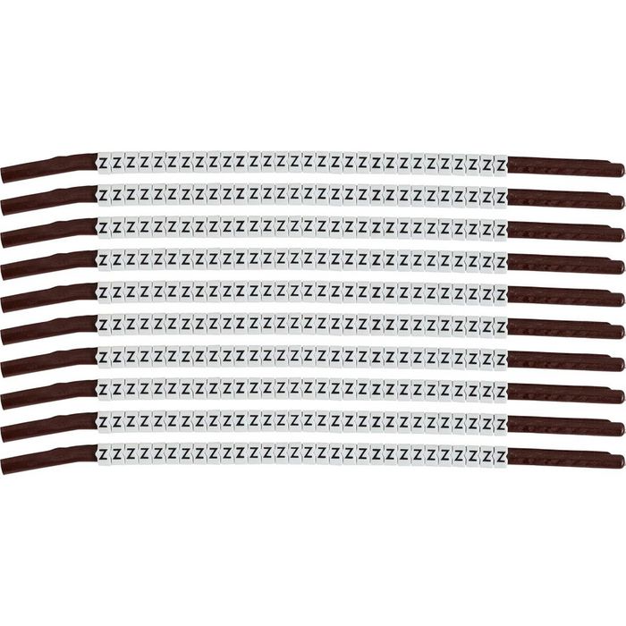 Brady Clip Sleeve Wire Markers Size 13, Nylon, 3.8 - 4.6 mm Diameter Range, Wire Gauge 14 - 12 - W126057725