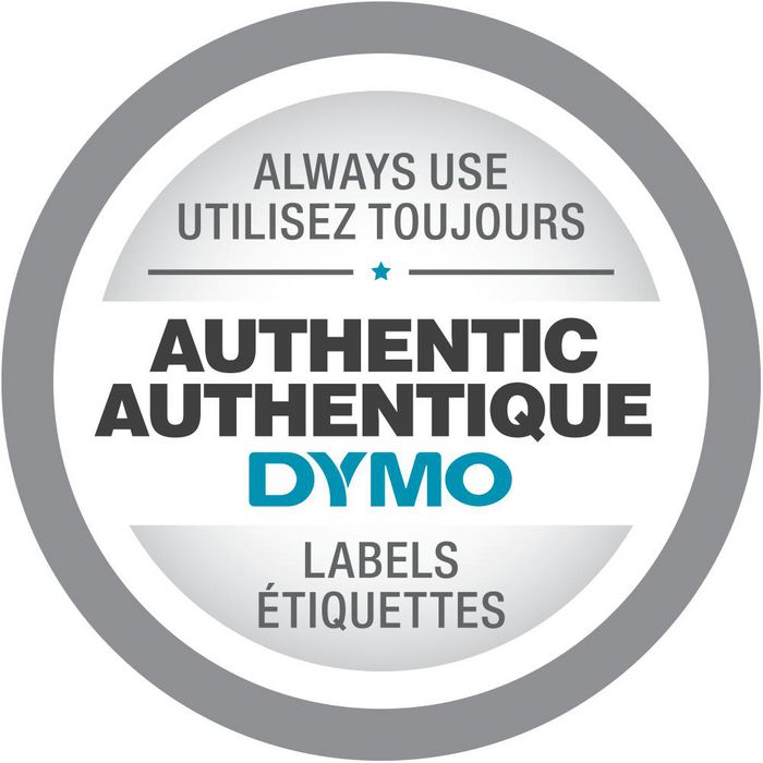 DYMO D1 - Standard Labels - White on Black  - 19mm x 7m - W125073798