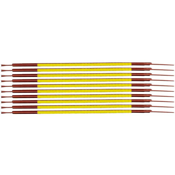 Brady Clip Sleeve Wire Markers Size 03, Nylon, Yellow, 1.00 mm - 1.30 mm - W126056616