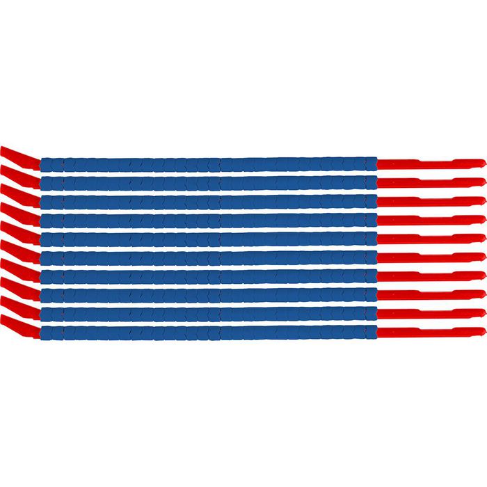 Brady Clip Sleeve Wire Markers Size 10, Nylon, Blue, 2.80 mm - 3.30 mm - W126057060