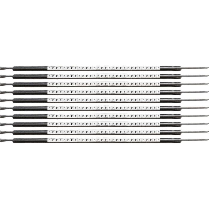 Brady Clip Sleeve Wire Markers Size 05, Nylon, Black on White, 1.40 mm - 1.80 mm - W126057114