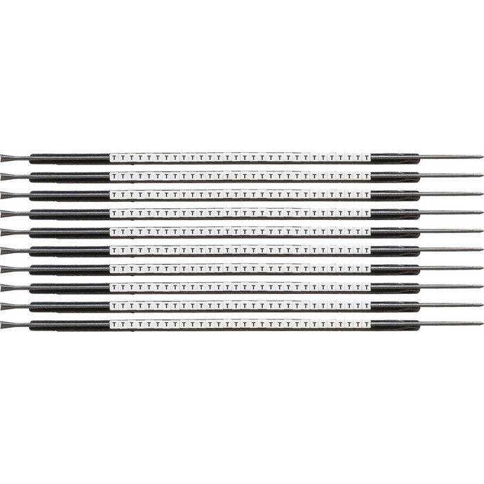 Brady Clip Sleeve Wire Markers Size 05, Nylon, Black on White, 1.40 mm - 1.80 mm - W126057124