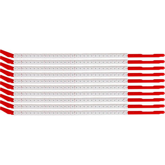 Brady Clip Sleeve Wire Markers Size 10, Nylon, Black on White, 2.80 mm - 3.30 mm - W126057129