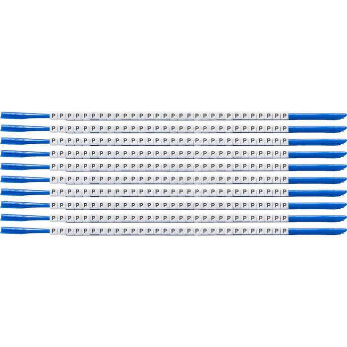 Brady Clip Sleeve Wire Markers Size 07, Nylon, Black on White, 1.90 mm - 2.40 mm - W126057470