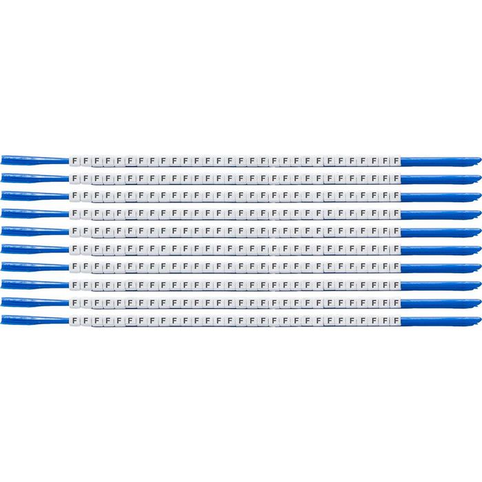 Brady Clip Sleeve Wire Markers Size 07, Nylon, Black on White, 1.90 mm - 2.40 mm - W126057521