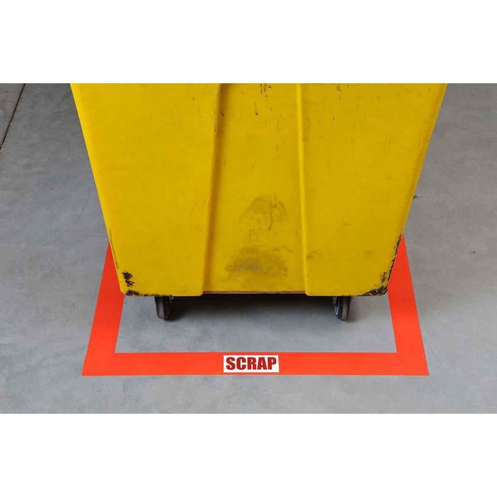 Brady Orange Toughstripe floor tape for BBP35/BBP37/S3xxx/i3300 printers 101 mm X 30.40 m - W126065701