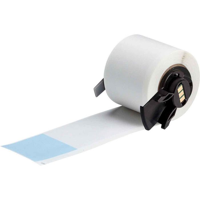 Brady Self-laminating Vinyl Wire and Cable Labels, 38.1 x 152.4mm, 50 Label(s)/Roll, Blue/Transparent - W126058802