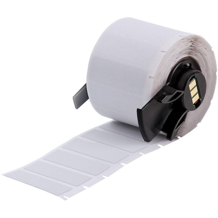 Brady High Adhesion Metallized Polyester Asset Tracking Labels, 500 Labels, Matte, Light Gray - W126058832