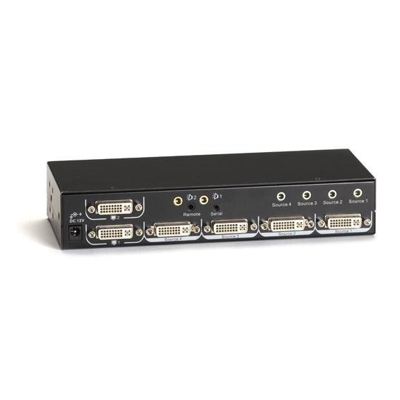 Black Box 4 x 2 DVI Matrix Switch with Audio and RS-232 Control - W126112532