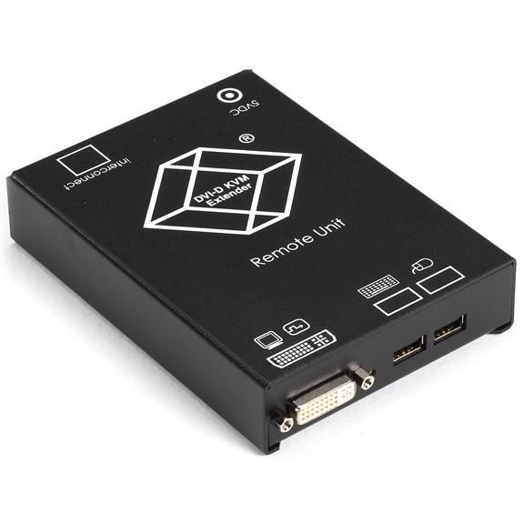 Black Box DVI CATx KVM Extender, USB, Receiver, 400ft Max, 1920 x 1200 @ 60 Hz - W126112722