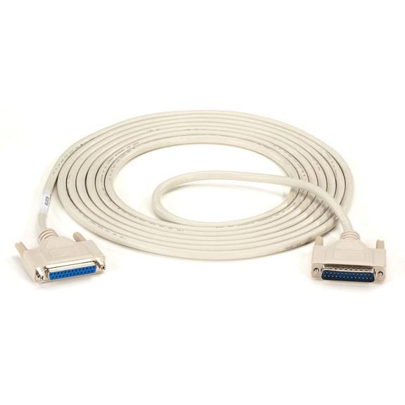Black Box DB25 Extension Cable, DB25 Male, DB25 Female, 15-ft. (4.5-m) - W126113896