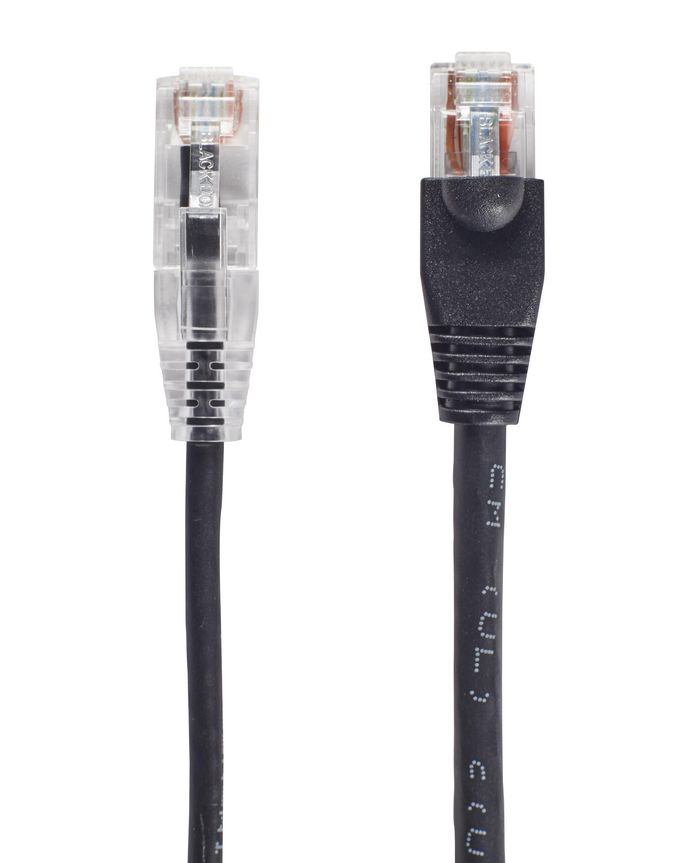 Black Box Slim-Net Low-Profile CAT6A 500-MHz Ethernet Patch Cable - Snagless, Unshielded (UTP) - W126114171