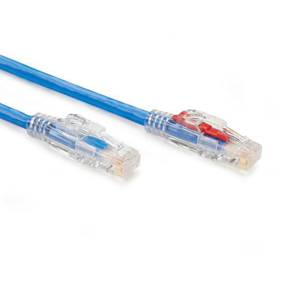 Black Box GigaTrue® 3 CAT6 550-MHz Ethernet Patch Cable with Lockable Connectors - UTP, CM PVC, Locking Snagless Boot - W126114455