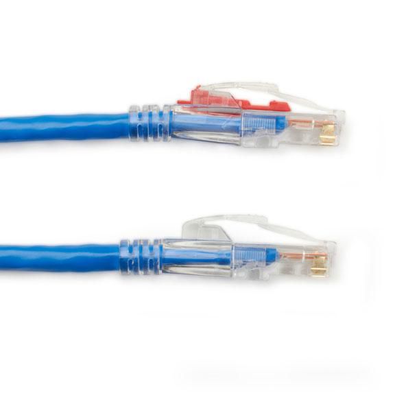 Black Box GigaTrue® 3 CAT6 550-MHz Ethernet Patch Cable with Lockable Connectors - UTP, CM PVC, Locking Snagless Boot - W126114461
