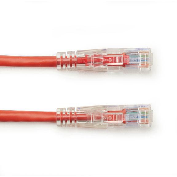 Black Box GigaTrue® 3 CAT6 550-MHz Ethernet Patch Cable with Lockable Connectors - UTP, CM PVC, Locking Snagless Boot - W126114509
