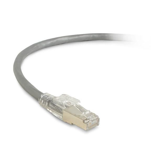 Black Box GigaTrue® 3 CAT6 250-MHz Ethernet Patch Cable with Lockable Connectors - Shielded (S/FTP), CM PVC, Locking Snagless Boot - W126114540
