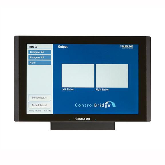 Black Box ControlBridge Touch Panel - Desktop, 12", Color a-Si TFT LCD, 15ms, 400 cd/m², 1280 x 800 px, 160/160°, LAN, 512MB RAM - W126114957