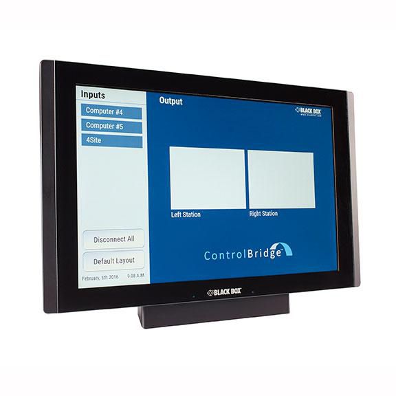 Black Box ControlBridge Touch Panel - Desktop, 12", Color a-Si TFT LCD, 15ms, 400 cd/m², 1280 x 800 px, 160/160°, LAN, 512MB RAM - W126114957