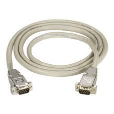 Black Box DB9 Extension Cable with EMI/RFI Hoods, Beige, Male/Male, 25-ft - W126115074
