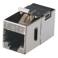 Black Box CAT6 Coupler - Unhielded, Straight-Pin, Office Black - W126117627