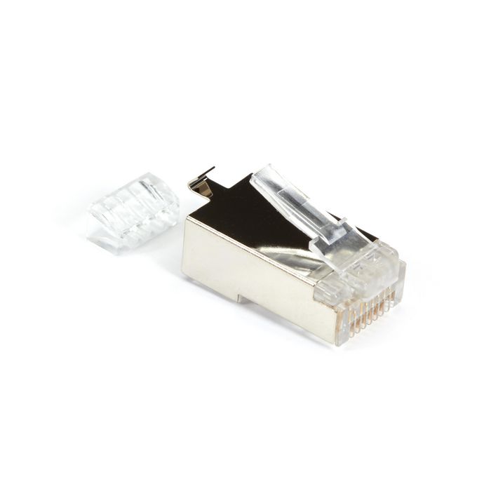 Black Box CAT6 Modular Plug for 23-AWG Wire - Shielded, RJ45, 100-Pack - W126117747