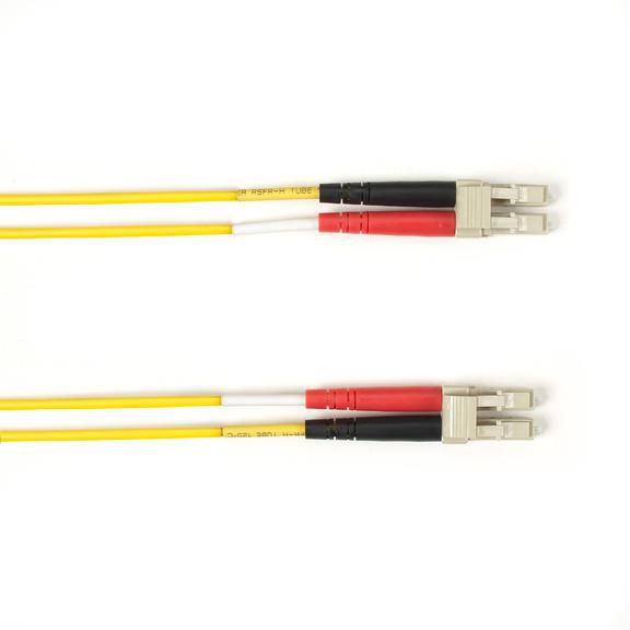 Black Box 2-m, LC-LC, 62.5-Micron, Multimode, Plenum, Yellow Fiber Optic Cable - W126119843