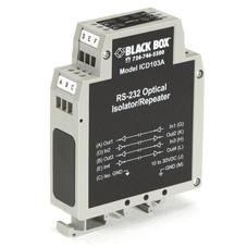 Black Box DIN Rail Repeater with Opto-Isolation, RS-232 - W126132598