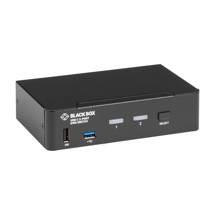 Black Box 4K60, USB-C, 2-PORT DISPLAYPORT USB AUDIO KVM SWITCH - W126133071