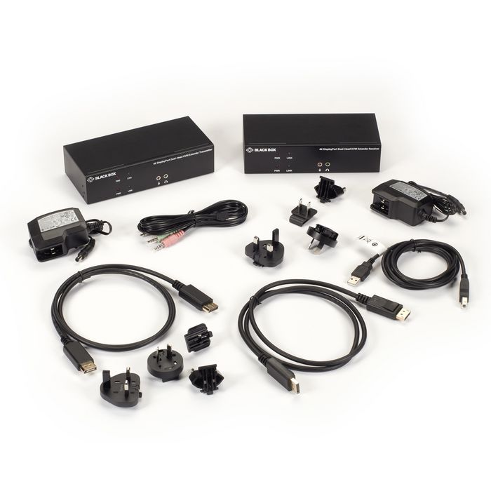Black Box 4K, USB, SFP, DB9, DP, 21x83x180 mm - W126133249