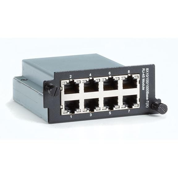 Black Box Hardened Managed Modular Switch Module - 8-Port, 10/100/1000BASE-T, RJ-45 - W126133724