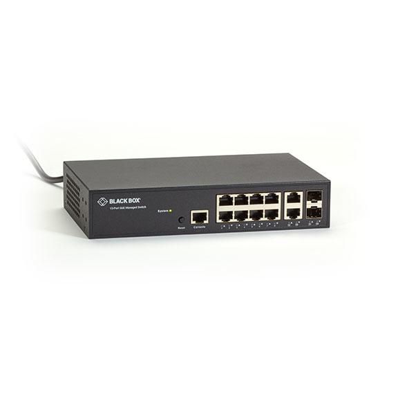 Black Box Gigabit Managed Ethernet Switch - 10-Ports - W126133805