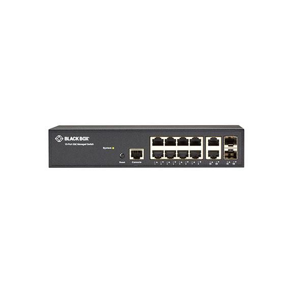 Black Box Gigabit Managed Ethernet Switch - 10-Ports - W126133805