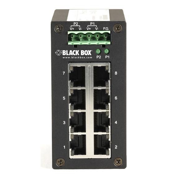 Black Box Hardened Gigabit Edge Switch, 8-Port - W126133957