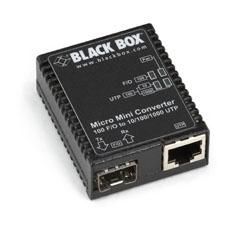 Black Box 10/100/1000 Mbps Copper to 100 Mbps Duplex Fiber, SFP - W126134254