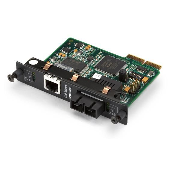 Black Box High-Density Media Converter System II, Layer 1 Module, 100BASE-TX to 100BASE-FX, Multimode, 1300-nm, 2 km, SC - W126134280