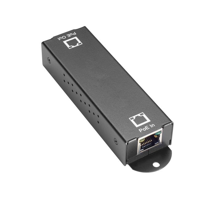 Black Box 10/100/1000BASE-T PoE+ Ethernet Repeater - 802.3at, 1-Port - W126134415