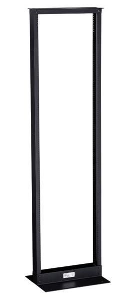 Black Box 2-Post Premier Aluminum Distribution Rack, Black Finish, 84" (45U), 19"W - W126134831
