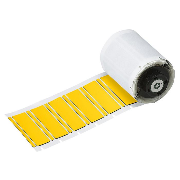 Brady Polyethylene Foam Laminate Polyester, 19 x 48mm, 125 Label(s)/Roll, Yellow - W126059278