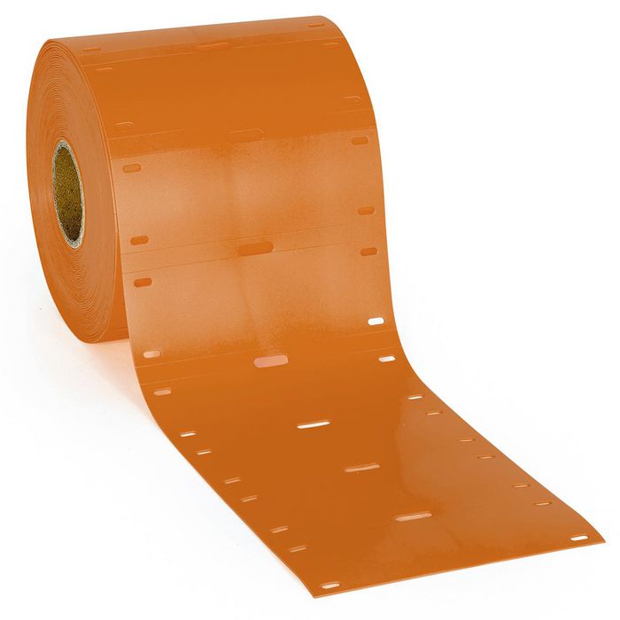 Brady 25 mm Small Core Thermoplastic Polyether Polyurethane Tags, 250 Tags, Matt, Orange - W126059210