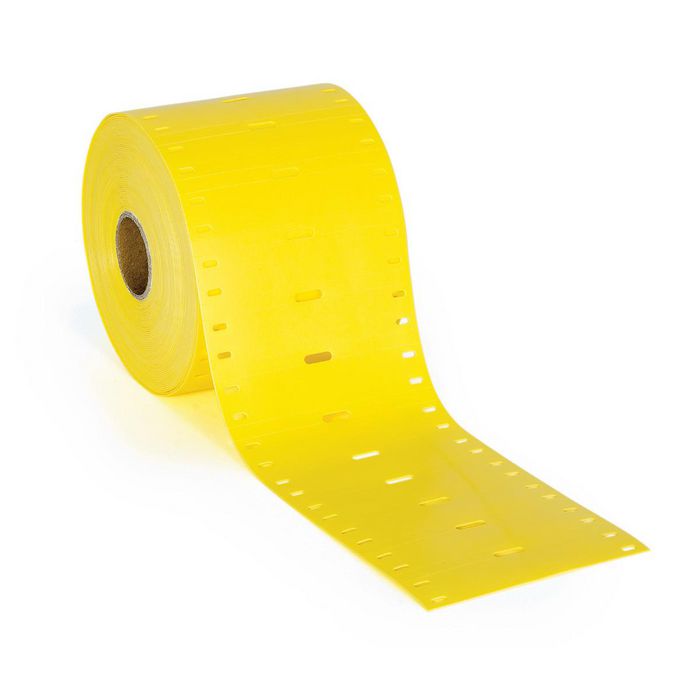 Brady 25 mm Small Core Thermoplastic Polyether Polyurethane Tags, 500 Tags, Matt, Yellow - W126061563