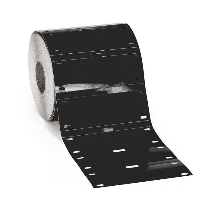 Brady 25 mm Small Core Polyester Tags, 500 Tags, Gloss, Black - W126061601