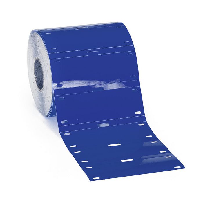 Brady 25 mm Small Core Polyester Tags, 500 Tags, Gloss, Blue - W126061602