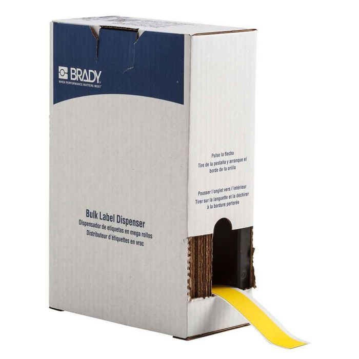 Brady Yellow ToughWash Metal Detectable Material for the BMP71 Printer 25.40 mm X 22.86 m - W126063740