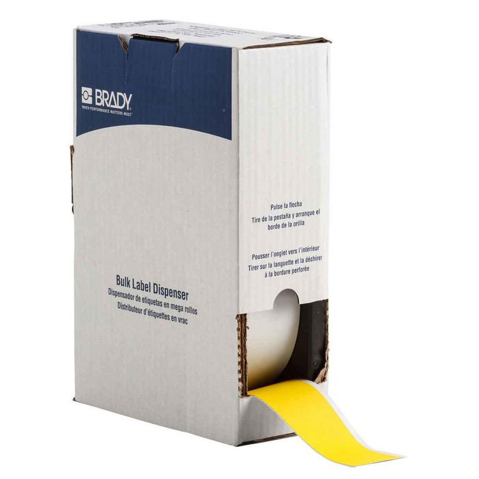 Brady Yellow ToughWash Metal Detectable Material for the BMP71 Printer 50.80 mm X 22.86 m - W126064246
