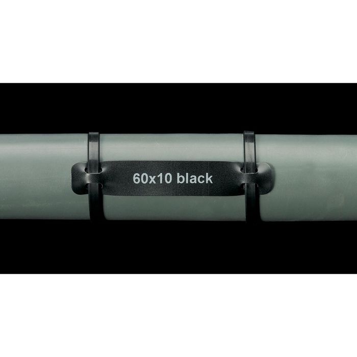 Brady Heatex Cable Markers, 60 x 10 mm, 1000 Markers, Matt, Black - W126064488