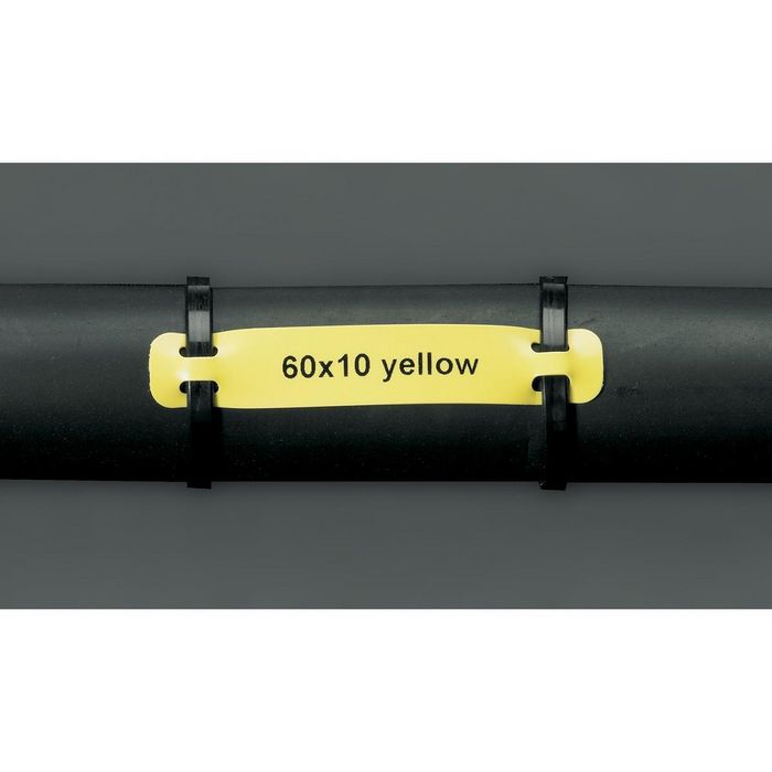 Brady Heatex Cable Markers, 60 x 10 mm, 1000 Markers, Matt, Yellow - W126064486