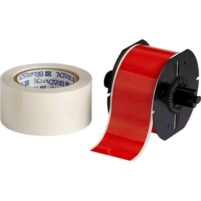 Brady Red Toughstripe floor tape for BBP35/BBP37/S3xxx/i3300 printers 57 mm X 30.40 m - W126064650