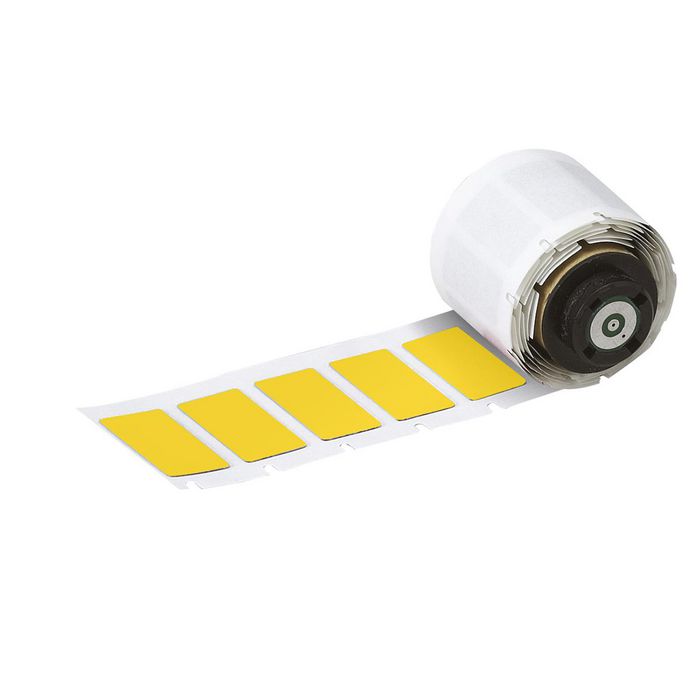 Brady Polyethylene Foam Laminate Polyester, 18 x 27mm, 150 Label(s)/Roll, Yellow - W126058377