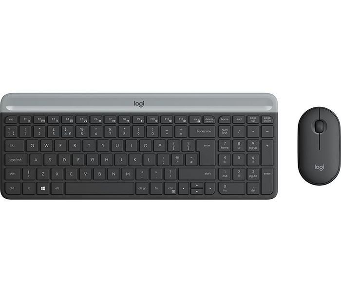 Logitech Slim Wireless Keyboard and Mouse Combo MK470 - W126142149
