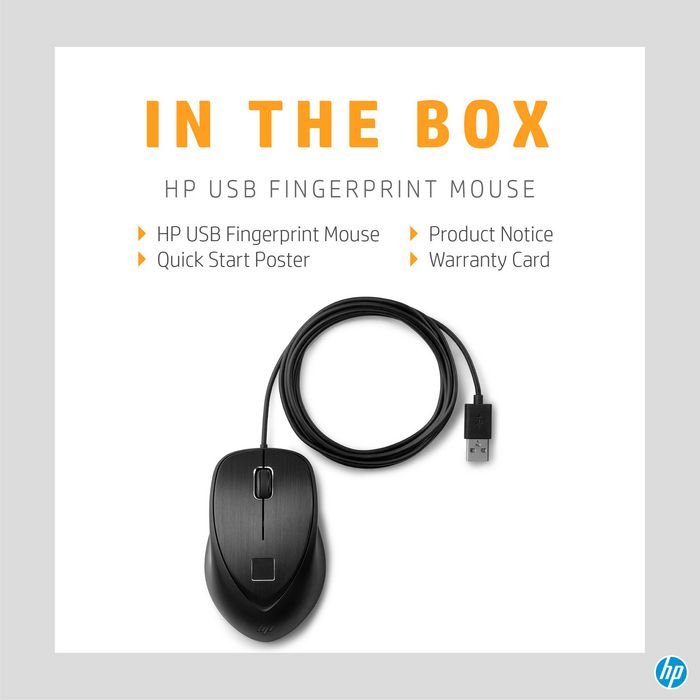 HP HP USB Fingerprint Mouse - W125022149